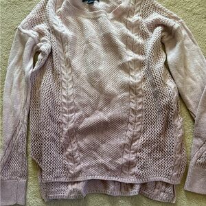 Two American Eagle Outfitters Cable Knit Sweater